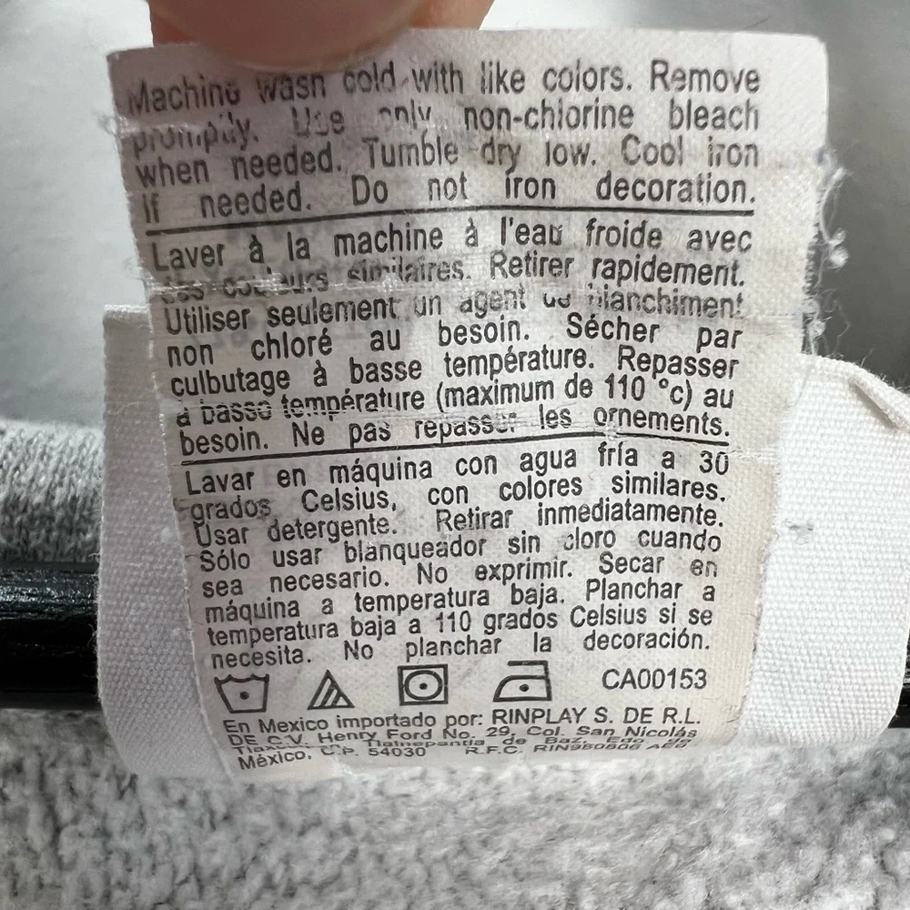 Champion Reverse Weave reworked grey oversized cotton blend hoodie sweatshirt M - Picture 16 of 17